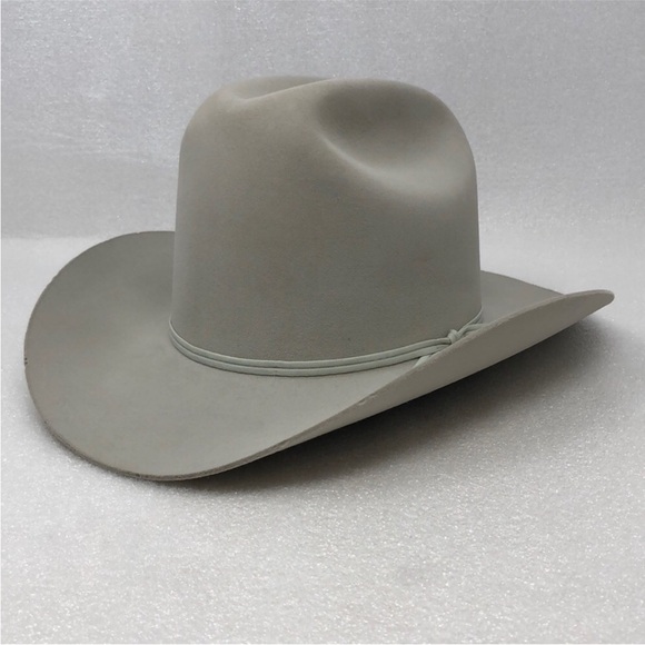 Resistol Other - Resistol Hat 5X Beaver Cattleman Cowboy Gray Long Oval Size 6 3/4 Leairds